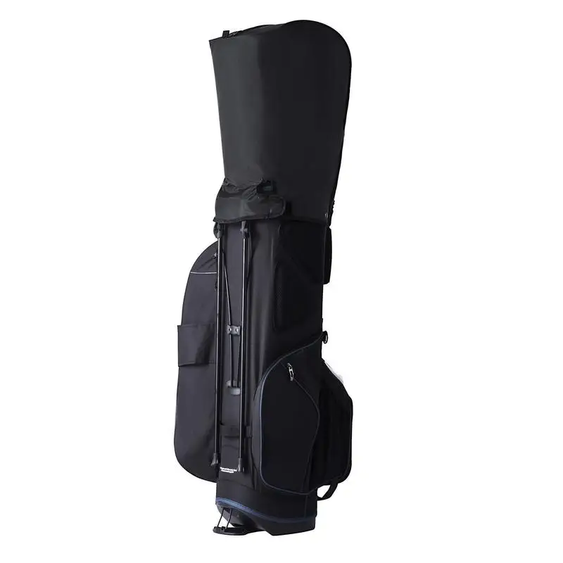 

Golf Club Caddy 35 Inch For Men Women Professional Tournament Course, 14 Way Organizer Divider 11 Pockets Stand Base Handles Dust Cover Detachable Dual Shoulder Straps Black White