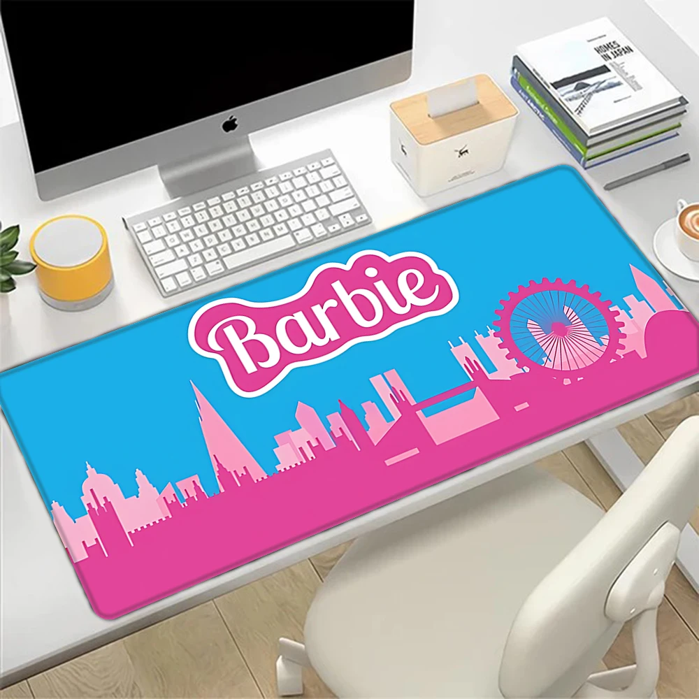 

Fashion Cartoon B-Barbies Mousepad HD Printing Computer Gamers Locking Edge Non-slip Mouse Pad XXL90x40cm Keyboard PC Desk Pad