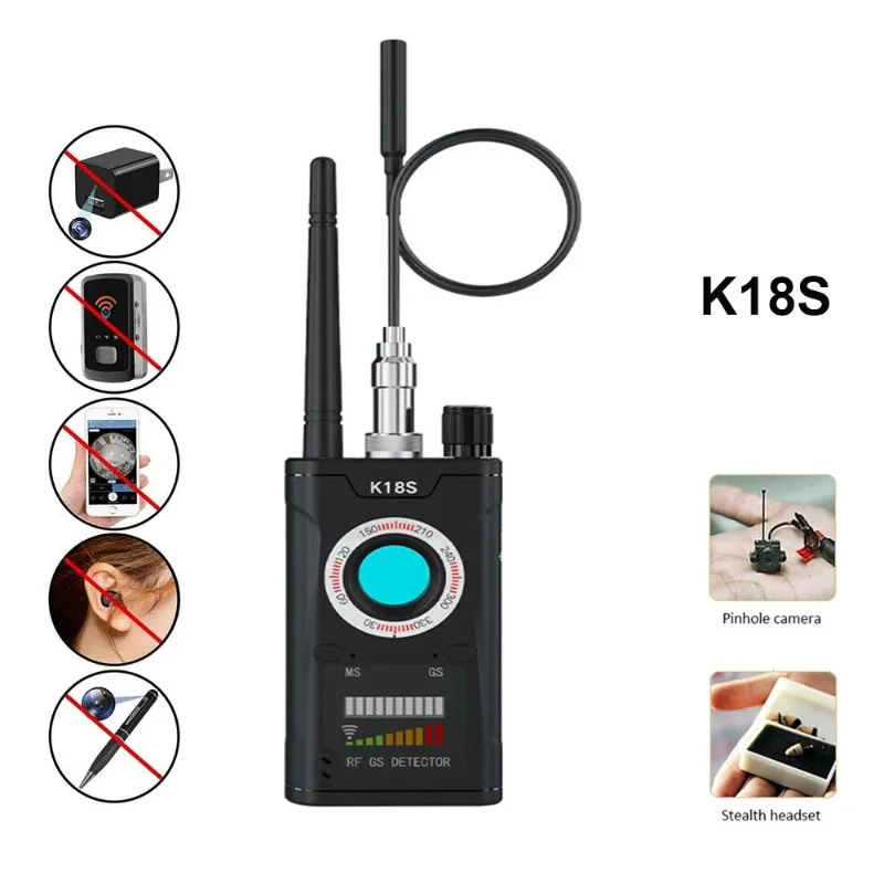 

K18S Reverse Camera Detector GSM Audio Error Finder GPS Signal Scanner Upgrade RF Tracker Detect