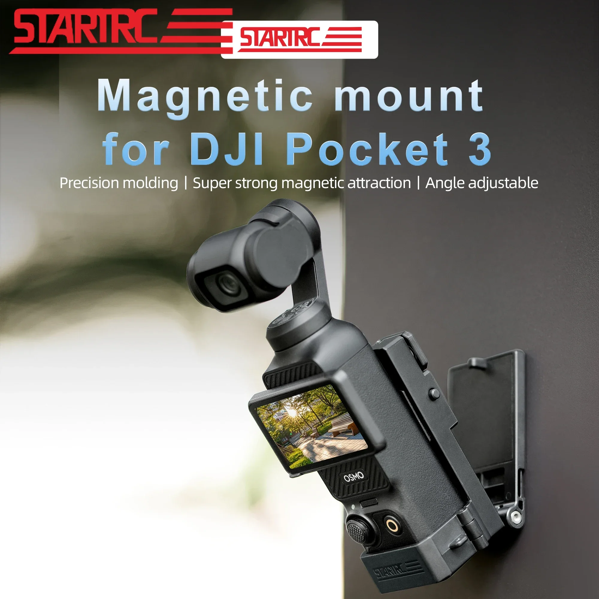 STARTRC – support de caméra magnétique pour DJI Pocket, support fixe de prise de vue réglable à 3 angles pour accessoires DJI Osmo Pocket 3