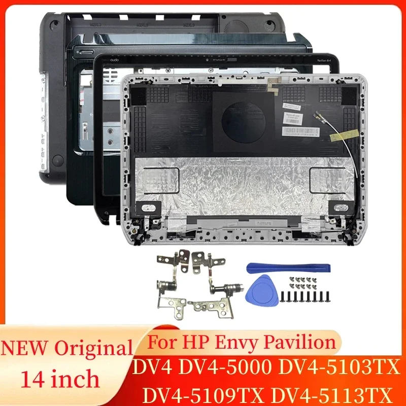 

NEW Laptop Screen LCD Back Cover/Front Bezel/Hinges/Palmrest/Bottom Case For HP Envy Pavilion DV4 DV4-5000 DV4-5103TX DV4-5109TX