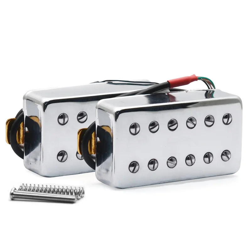 خرطوشة جيتار كهربائي Lp بإطار مزدوج، بدون إطار فضي، خرطوشة جيتار كهربائي بستة أوتار، 52 مم، طول 50 مم