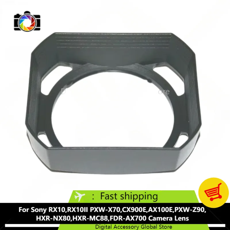 

New Original Front Hood Parts For Sony RX10,RX10II PXW-X70,CX900E,AX100E,PXW-Z90,HXR-NX80,HXR-MC88,FDR-AX700 Camera Lens