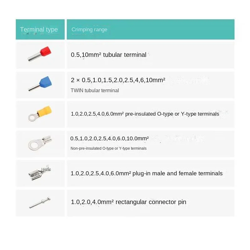 10A Pneumatic Terminal Crimping Machine, Cold Crimping Terminal Copper Nose Tube  Terminal Aviation Pin Crimping Pliers Tools