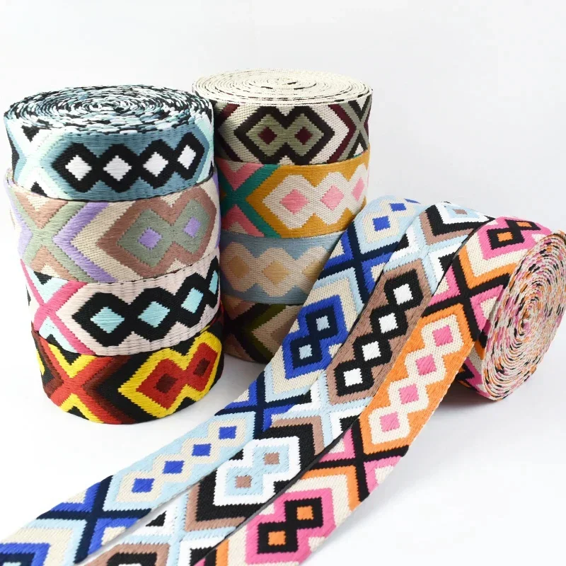 2 Meter 38 mm Meetee Polyester-Jacquard-Gurtband, Rucksackgurt, Klebeband, Kleidung, Bindeband, Nähzubehör