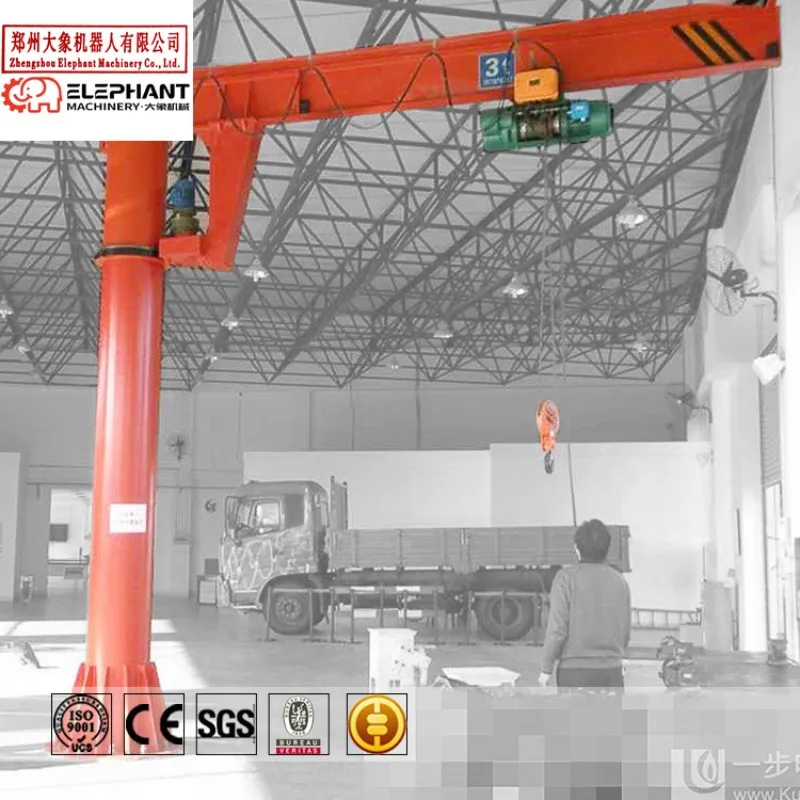 Customized Easy Operation 360 Degrees Rotating Light Duty 1 Ton 7.5 Ton Column Portable Jib Crane Price