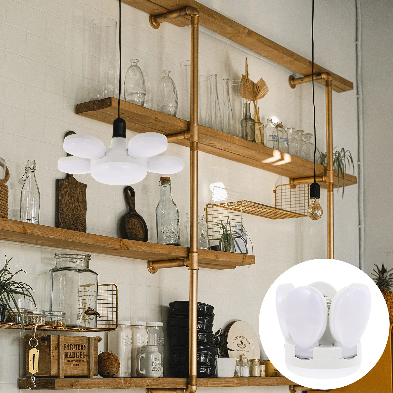 led-garage-light-five-petal-colorful-folding-ceiling-lamp-tool-free-quick-install-adjustable-panels