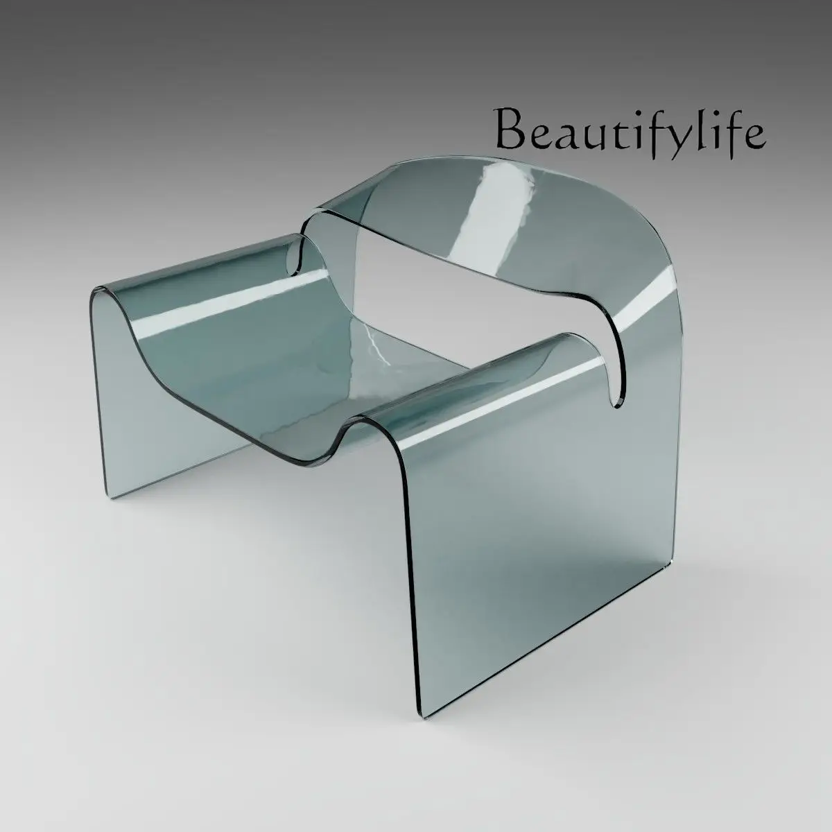 Nordic Acrylic Chair Creative Organic Glass Single-Seat Sofa Chair High-End Villa Transparent Leisure Chair