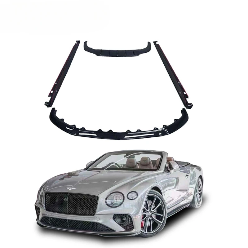 FLDZ High Performance W12 Style Front Lip Old to New Car Modified Body Kit Bentley Continental GT to W12 Body Kit