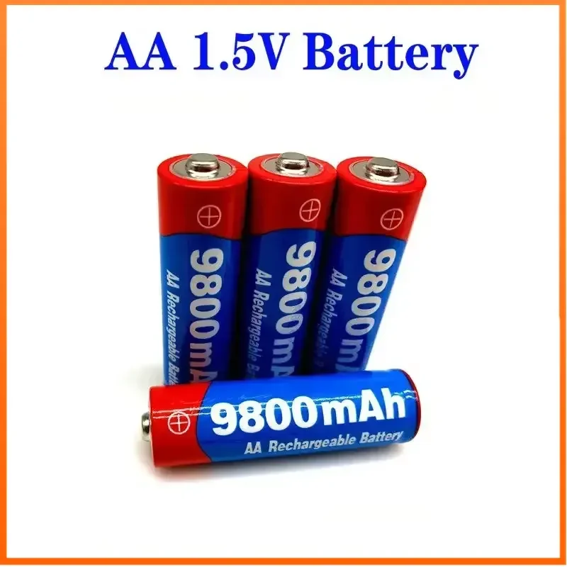 10~50pcs 9800mAh 1.5V AA Replace Battery for Led Light Toy Mp3 Rechargeable Battery