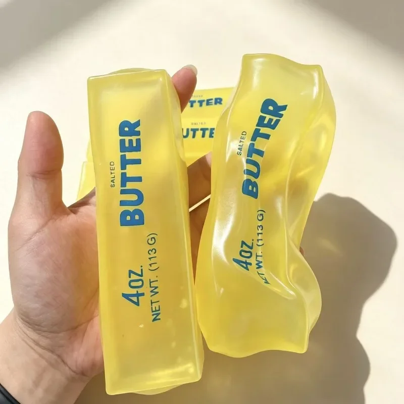 Kokosnussöl-Butter-Stick Quetschspielzeug, Formbares Stress-Butter-Bar-Käse-Fidget-Toy, Superweiches Quetsch-Stressabbau-Spielzeug mit Premium-Haptik – Detail 4
