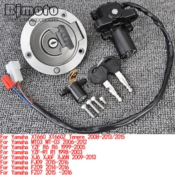 XT 660 MT 03 Fuel Gas Cap Ignition Switch Seat Lock with Key Kit For Yamaha XT660 XT660Z Tenere MT03 MT-03 YZF R6 R6 R1 R1