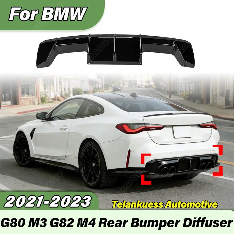 

For BMW G80 M3 G82 M4 2021 2022 2023 Automobile MP Style Rear Bumper Diffuser Sports Racing Rear Valance Body Modification Kit