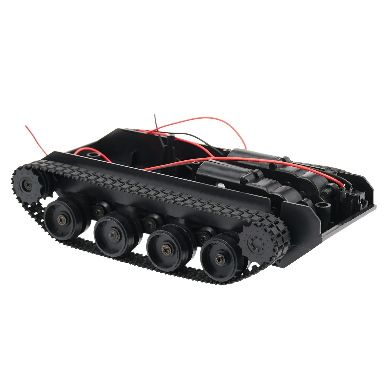 RC Tank Smart Roboter Tank Auto Chassis Kit Gummi ketten Crawler für Arduino Motor DIY Roboter Spielzeug für Kinder