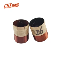GHXAMP 26mm Speaker Accessories Repair gram Aluminum Frame Bass Voice Coil 8OHM 2PCS