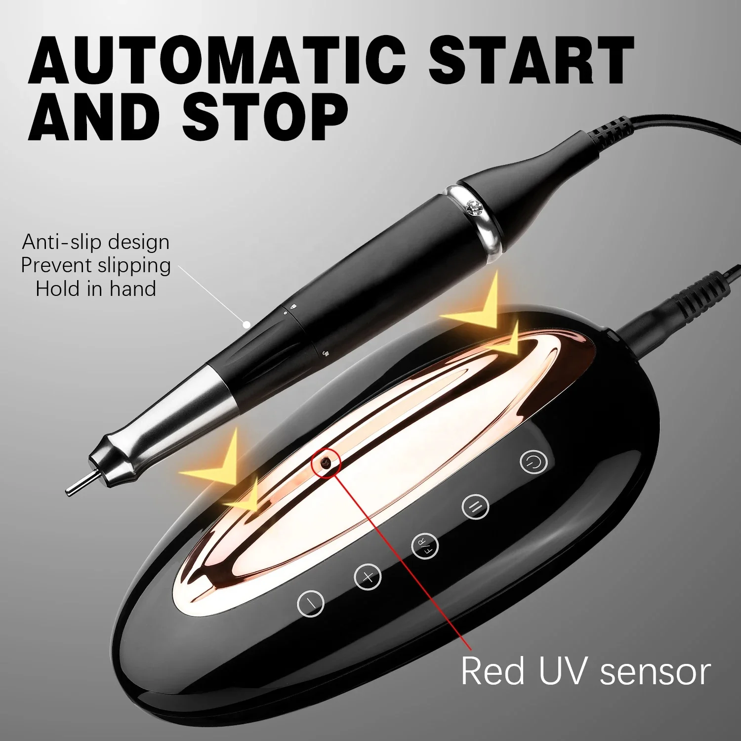 2024 New 40000RPM 85W Rechargeable Brushless Motor Nails Sander Electric Nail Drill Machine for  Gel Removing