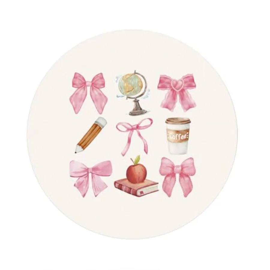 

Coquette Pink Teachers Mouse Pad, Mouse Pads for Desk, End of Year Teacher Gifts Mousepad for Dorm Computer Laptop Gaming, Teac