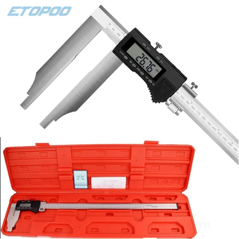 HELIOS PREISSER Digital-Meßschieber 300 Mm 300 Mm Ohne Spitzen Mit Feineinstellung Hp 35405790
