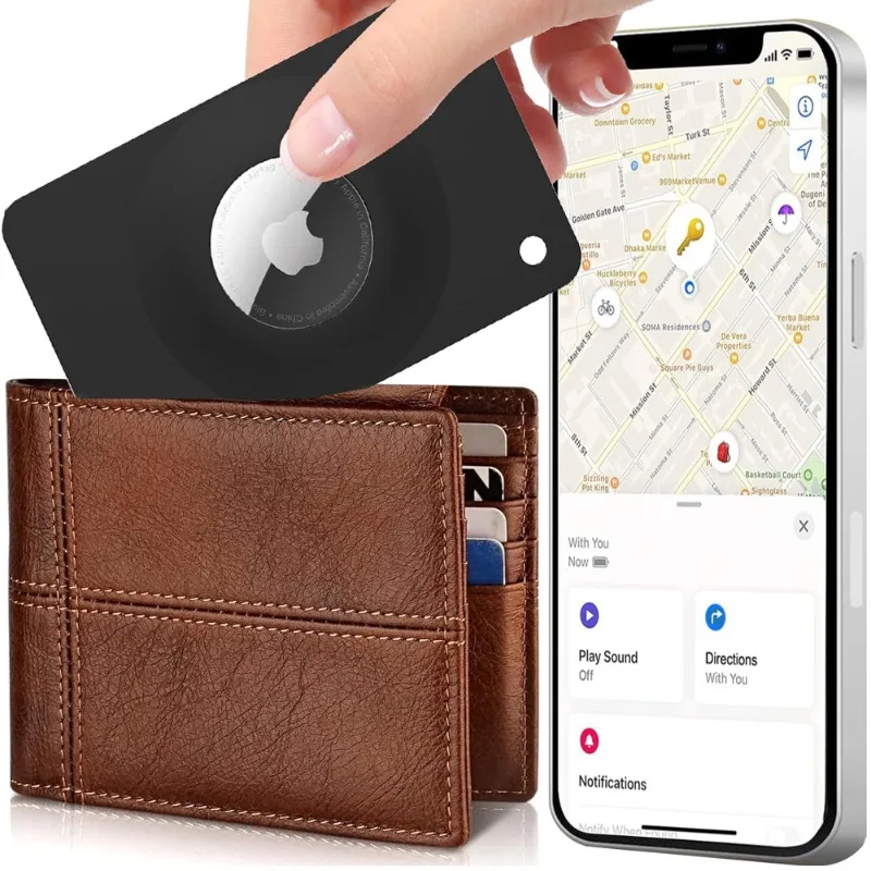 Soft Silicone Ultra Thin Wallet Card Holder Case for Apple Airtags Protective Cover Anti-lost GPS Tracker Protector Shell