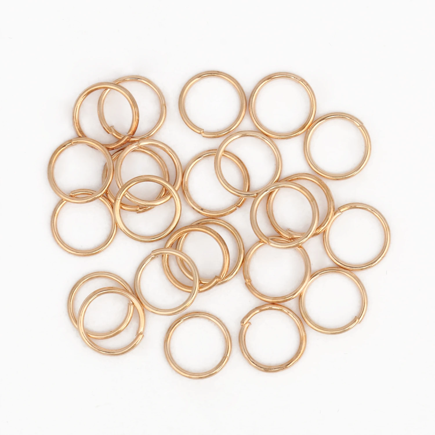 200pcs 3/4/5/6/7/8/10/12mm Metal Open Jump Rings Split Rings Connectors For DIY Jewelry Making Findings Accessories Supplies