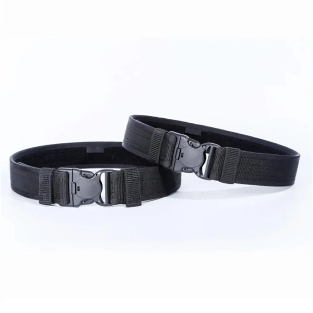 

Black Tough Duty Belt For Police Officers And Sheriffs Adjustable And Compatible No Noise During