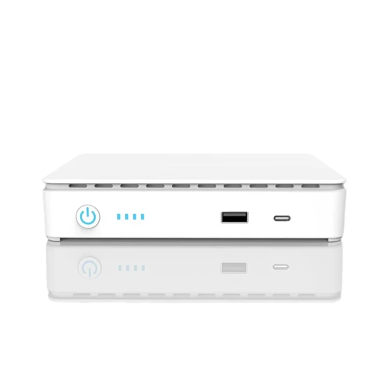 Mini DC UPS Backup Power Bank with Lithimum Battery, USB, Type-C, POE, Wi-Fi Router, IP Camera, 5V, 9V, 12V, 15V, 24V, 10400mAh,