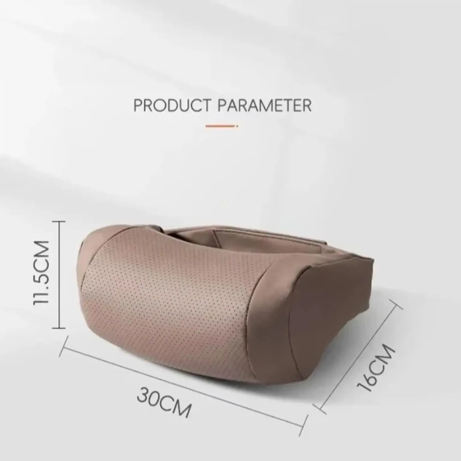 Nappa-Leder Auto-Nackenstützkissen, Ergonomische Halswirbelstütze für Autositze, Hochelastisches Weiches Auto-Nackenkissen – Detail 7