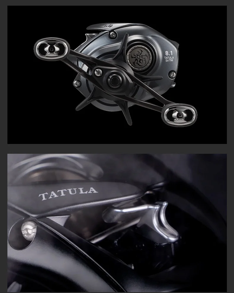 2025 NEUE DAIWA TATULA SV TW 100/TW 150/TW 200 Baitcast Angelrolle 7+1BB Drag 5-6KG Salzwasserrollen – Detail 11