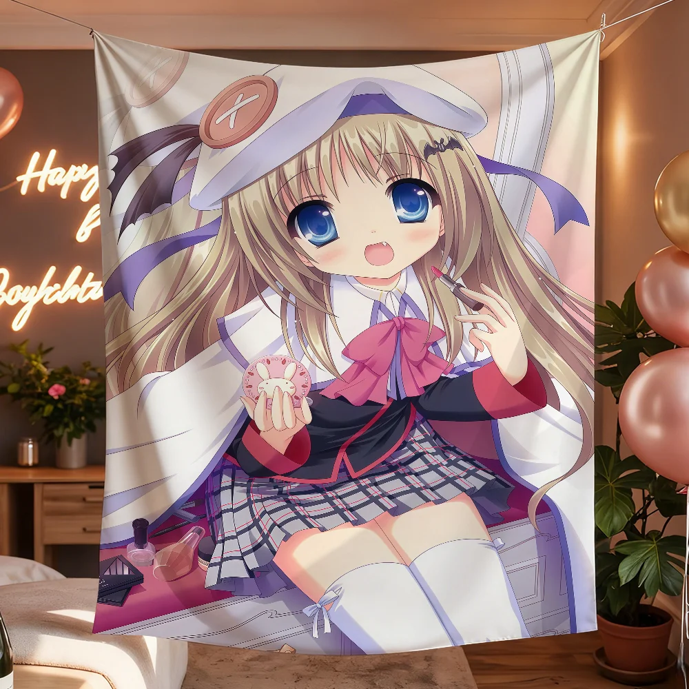 Anime L-Little Busters flag Tapestries Outdoor Parties Wall Decor Camping Bedrooms Living Rooms Dorms Gifts