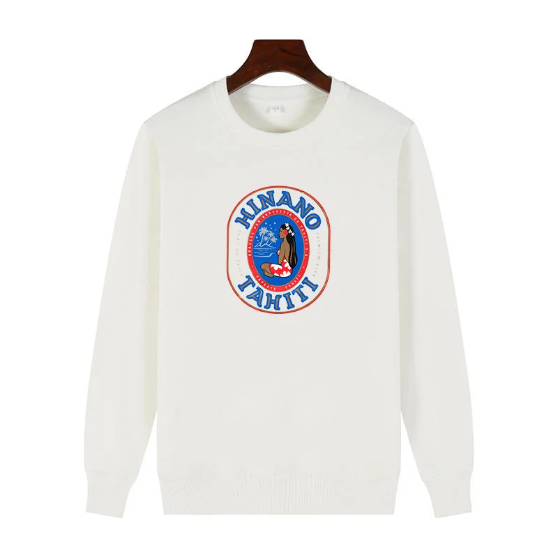 

Модные толстовки с рисунком Hinano Beer Papeete Таити Полинезия модный зимний толстый свитер с круглым вырезом с капюшоном Мужская спортивная одежда