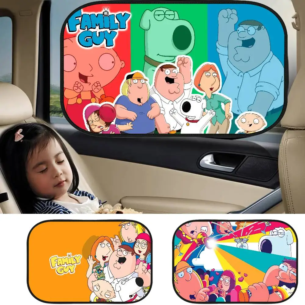 

Cartoon Animation F-Family Guy 1Pcs Car SunShade Side Window Windscreen Cartoon For Children Adults Adsorption SunShade Sunvisor