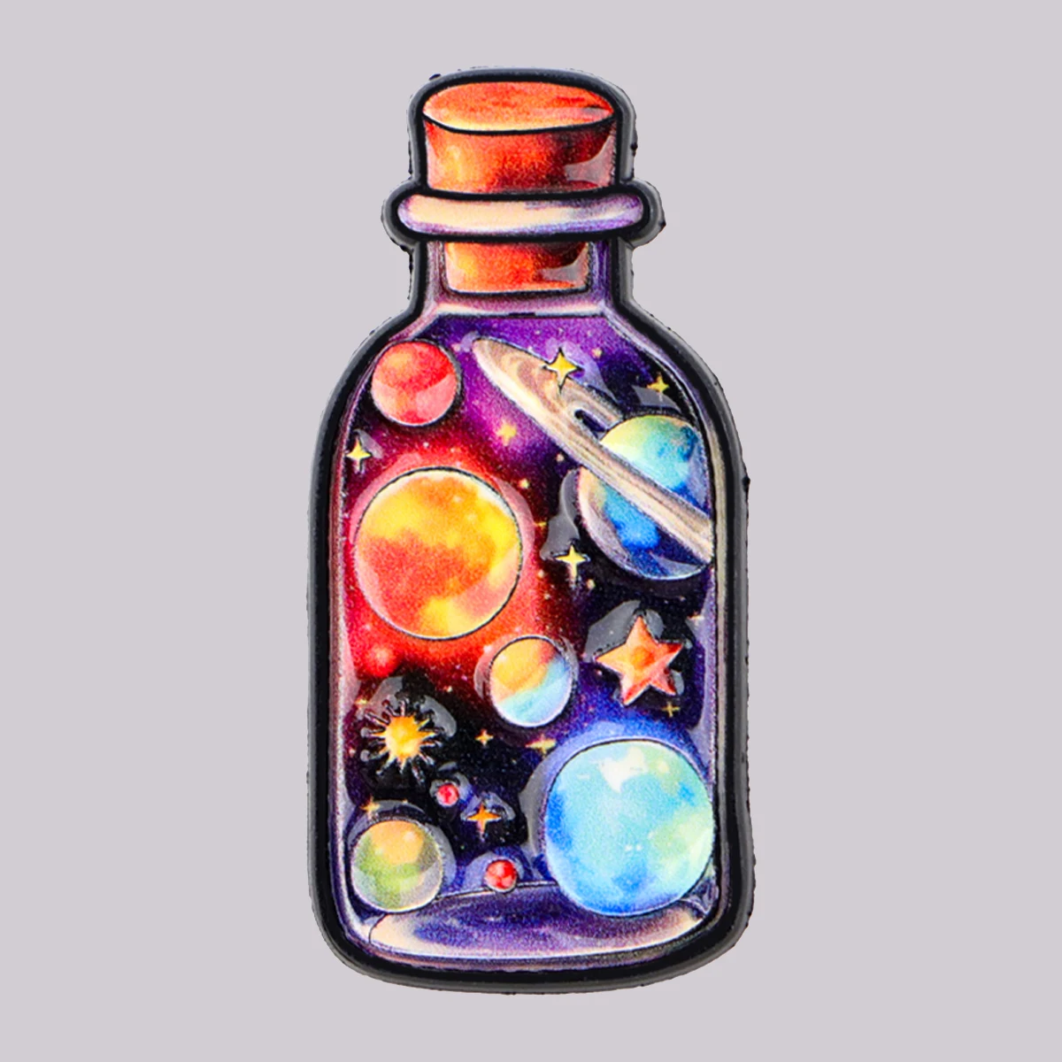 Starry Sky Bottle Enamel Pin Moon Brooch Pines Lapel Pins Badge on Backpack Clothing Accessories Art Jewelry Friends Gifts