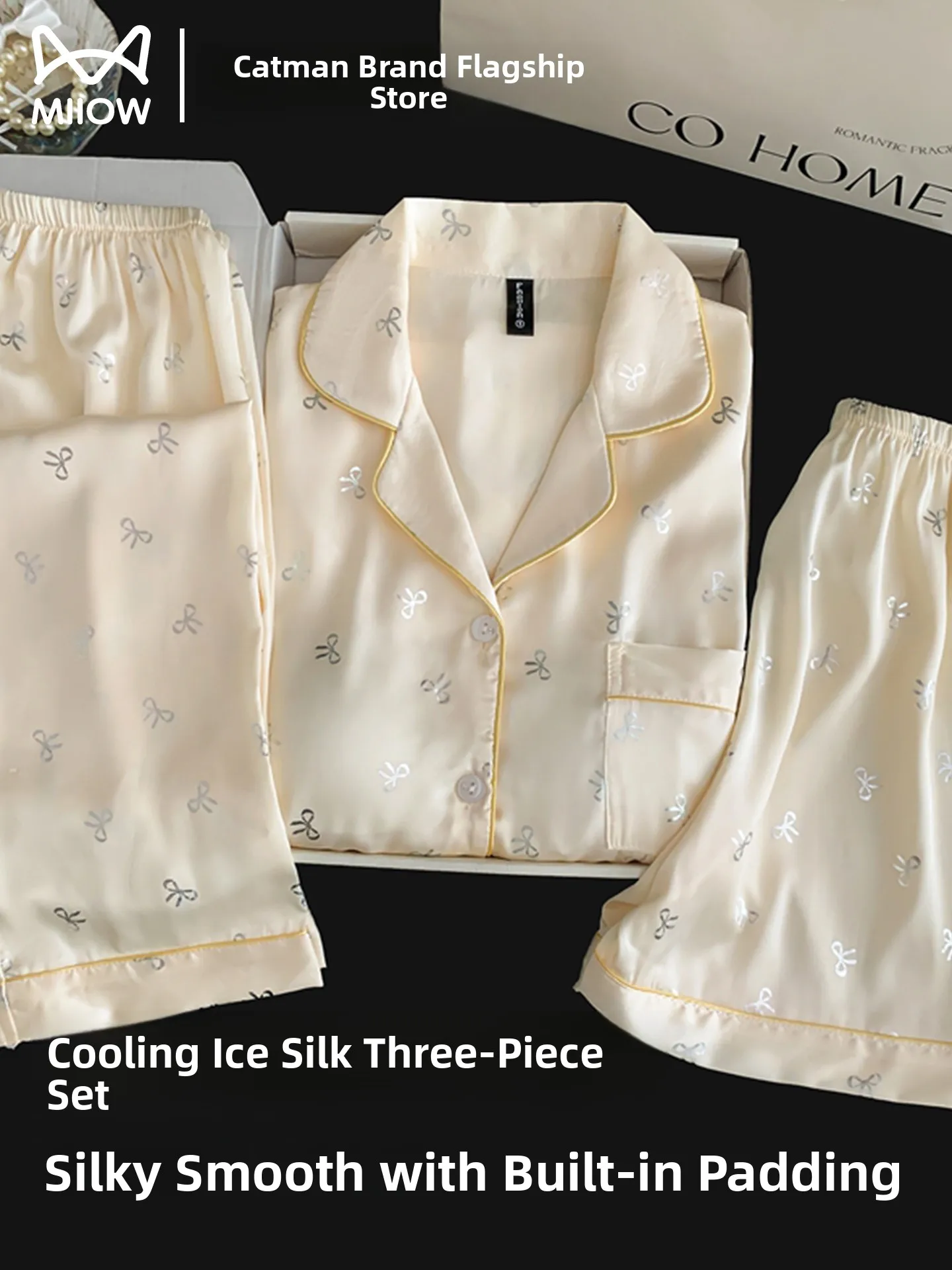 ice-silk-sleepwear-women's-summer-new-three-piece-set-high-sensation-friends-can-wear-outdoor-home-clothes-set