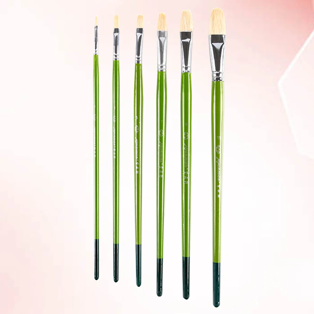 Set di pennelli per pittura a olio artistica Pennello professionale in bambù a punta per acquerello