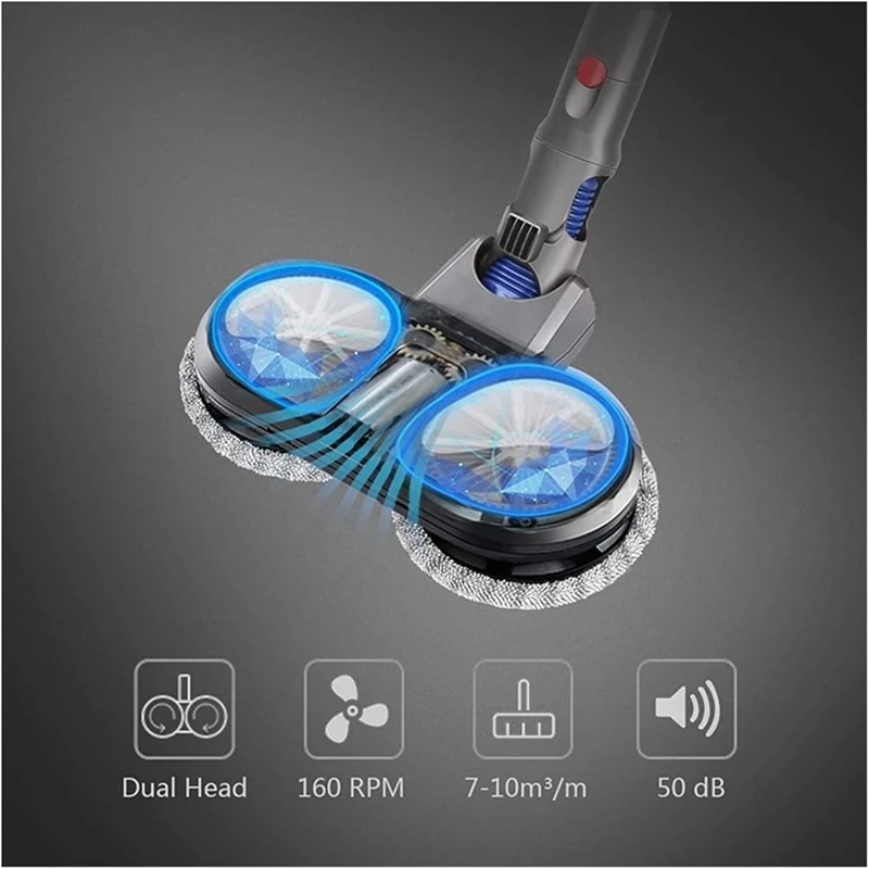 Mop Head Water Tank Mop Pads Brush Head for Dyson V10 Digital Slim V12 Detect Slim Vacuum Cleaner Attachment