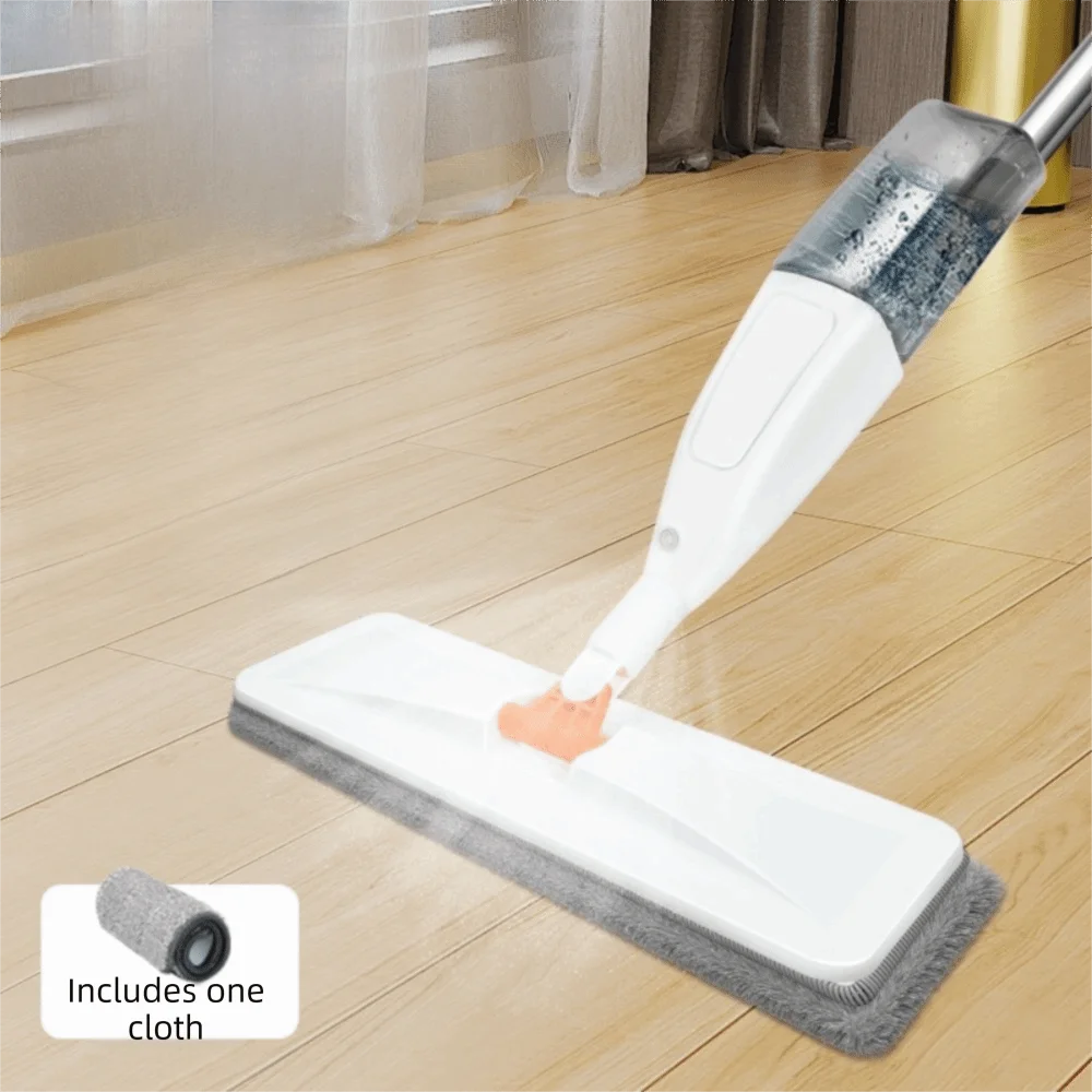 New Microfiber Mop Floor Spray Mop Spray Function Rotating Base Floor Mop Reusable Pads Wet Dry Use Flat Mop Home Floor Cleaning