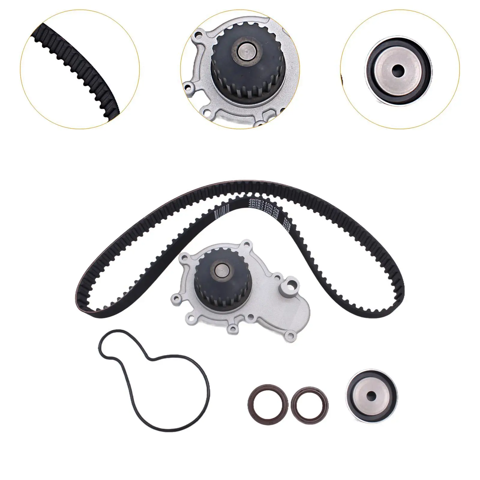 Timing Belt Kit Vehicles Assembly Maintenance Spare Easy Installation Cpw9565 for Chrysler Dodge Breeze 2.0L Sohc 16V 95-05