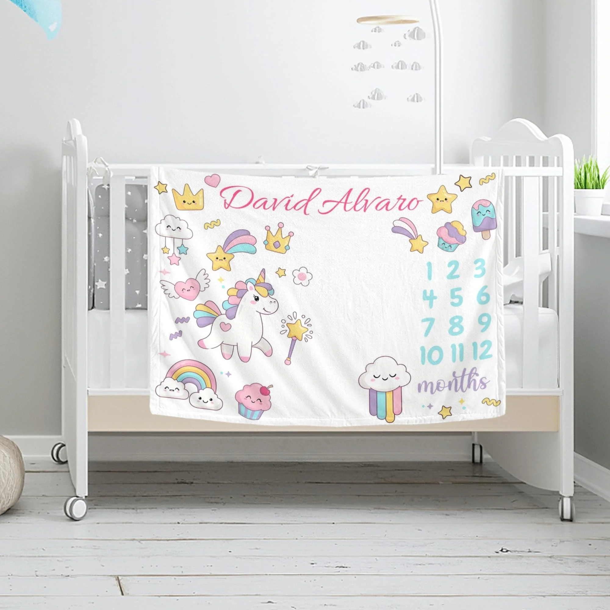 

Плед VIKAMA Starry Elephant для фотосессий младенцев: мягкий и удобный, для записи этапов развития, фон для фотосъемки, декор для детской комнаты