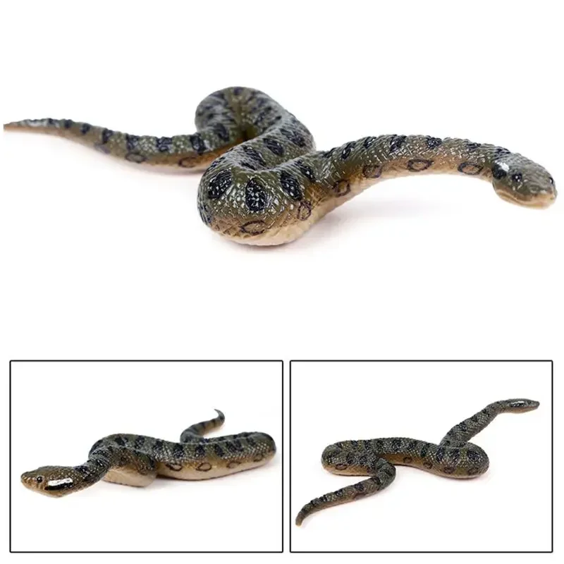 Fake Realistic Rubber Toy Snake North Us Green Anaconda Scary Halloween Props  prank toys  funny gift  halloween games