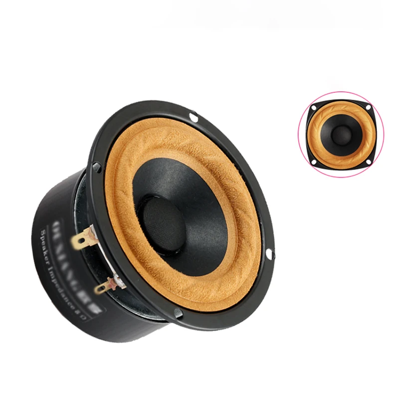 15W 3 Inches Round / Square Tweeter Speakers 4/8 Ohm HiFi Full-Range Speaker Cloth Edge for DIY Loudspeaker Box Audio Speaker