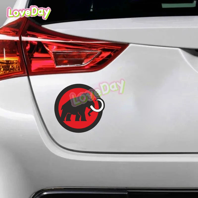 Racing Vinyl Car Sticker Decal Aufkleber Adesivi Autocollant Mammut Los Suaves Rock Music Animal Circular Decorative Sticker