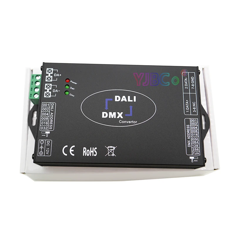 

12V 24V DC DALI to DMX512/DMX to DALI signal Dimming signal conversion LED Controller DALI DMX512 Signal converter for led light