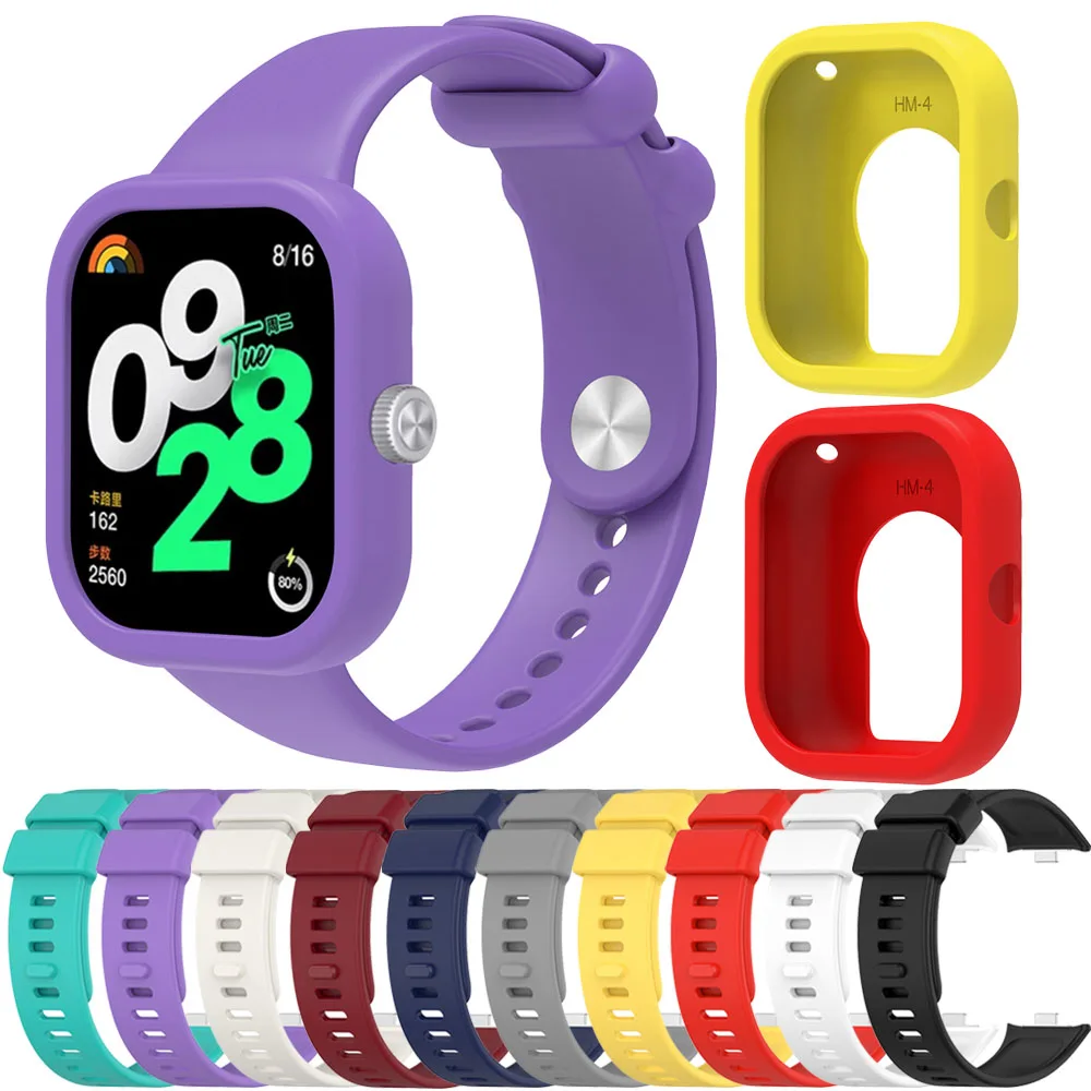 BEHUA WatchBand Strap For Redmi Watch 4 SmartWatch Wrist Band Case Cover Silicone Bracelet For Xiaomi Redmi Watch4 Accessories