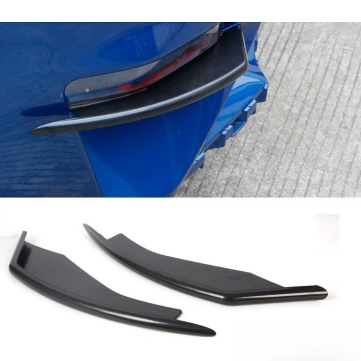 

For Ford Mustang 2018-2019 Car Wind Knife Bumper Air Intake Vent Splitter Accessories Bumper Splitter Cover Air Vent Trim Kit