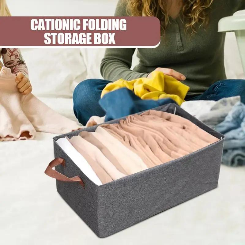 

Foldable Storage Box Foldable Storage Containers Closet Organizer Folding Clothes Container For Shoe Pantry Home Garage