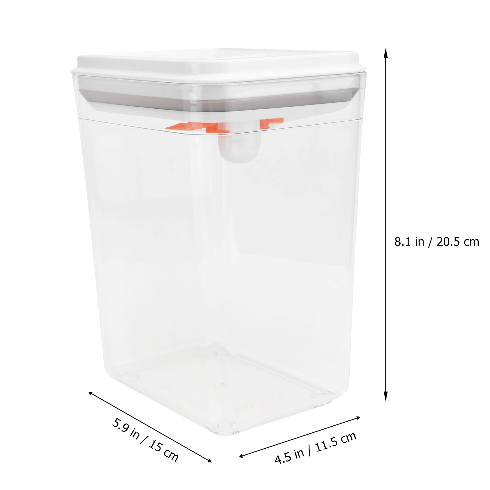 

2300Ml Large Capacity Baby Milk Powder Storage Jar Airtight Push Lid Food Container Lightweight Stackable Transparent Box For
