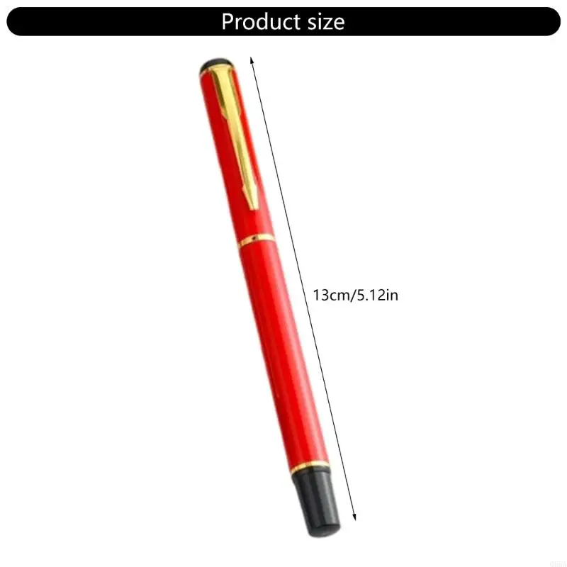 Bolígrafo firma metal con 2 recambios Bolígrafo metal Clip bolsillo resistente 0,5 mm