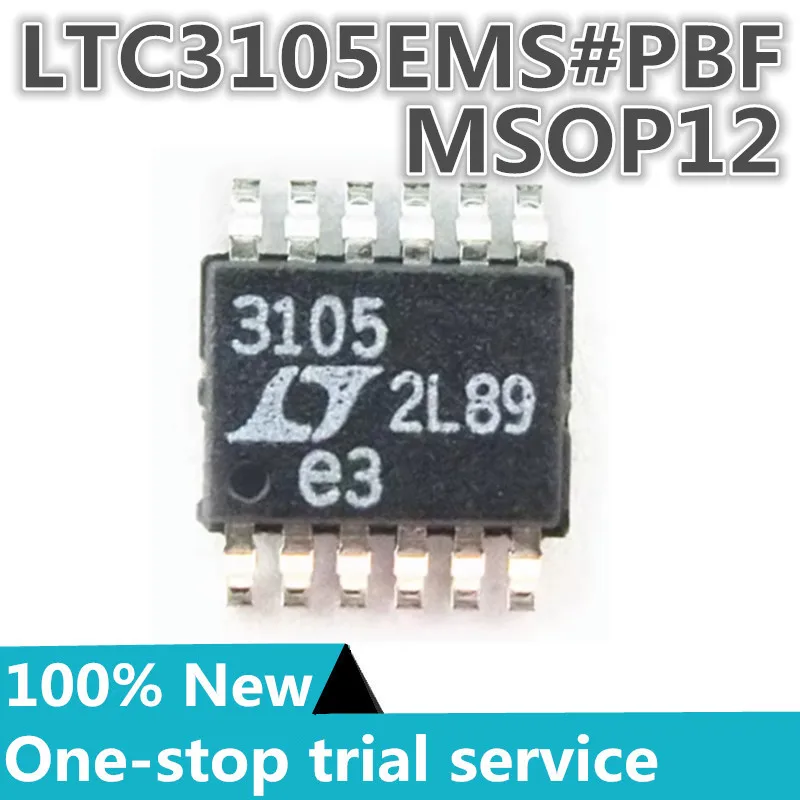 

1-100 шт. %Новый оригинальный LTC3105EMS # PBF LTC3105 MSOP12 Silkscreen 3105 Повышающий преобразователь постоянного тока в постоянный ток 400 мА