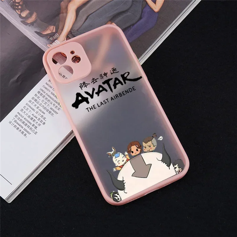 Japan Anime  Avatar the Last Airbender Phone Case For iPhone 11 12 13 14 15 16 Pro Max mini XR SE Plus Hard Matte Cover Fundas