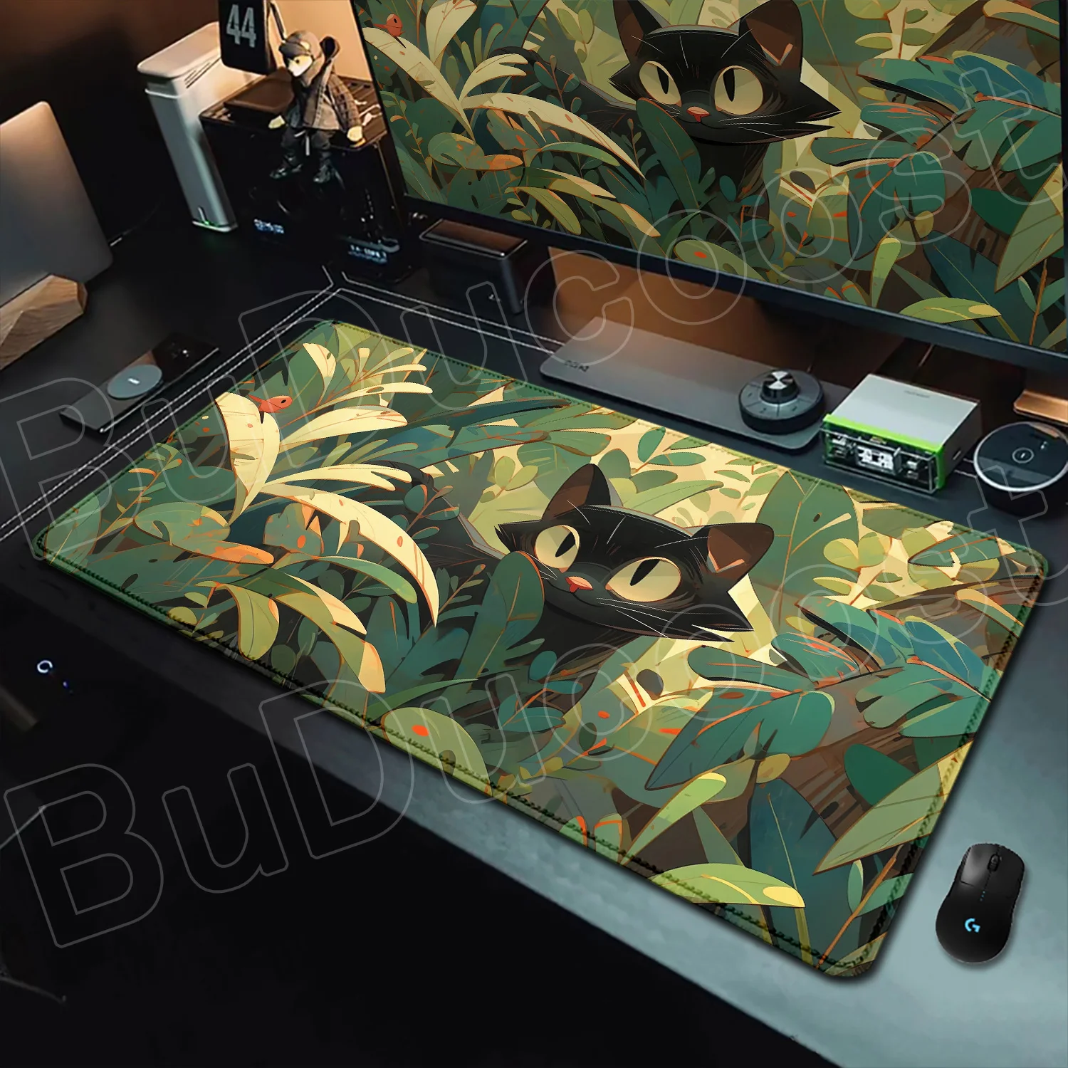 

Fresh Concise Plants Desk Mat Green Plant Lovers City Living Large Size Mouse Pad Aesthetic Cute XXL Keyboard Pads HD Table Mats